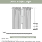 Sheer Curtains 54 inches Long 2 Panels Set, Rod Pocket Curtain Sheers - Image 3