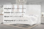 First of a Kind Santa Monica Traditional 4 Piece King Bedroom Set - Image 6