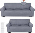 Peryiter 2 Pcs Sofa Covers Couch and Loveseat Covers Set Stretch Sofa Slipcover by Peryiter