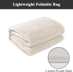 SHACOS Ultra Soft 6x9 Faux Rabbit Fur Area Rugs - Image 8