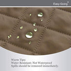 Easy-Going Reversible Couch Cover, Recliner 19 in, Camel/Ivory | Machine - Image 3