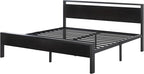 SHA CERLIN 14 Inch King Size Metal Platform Bed Frame - Image 8