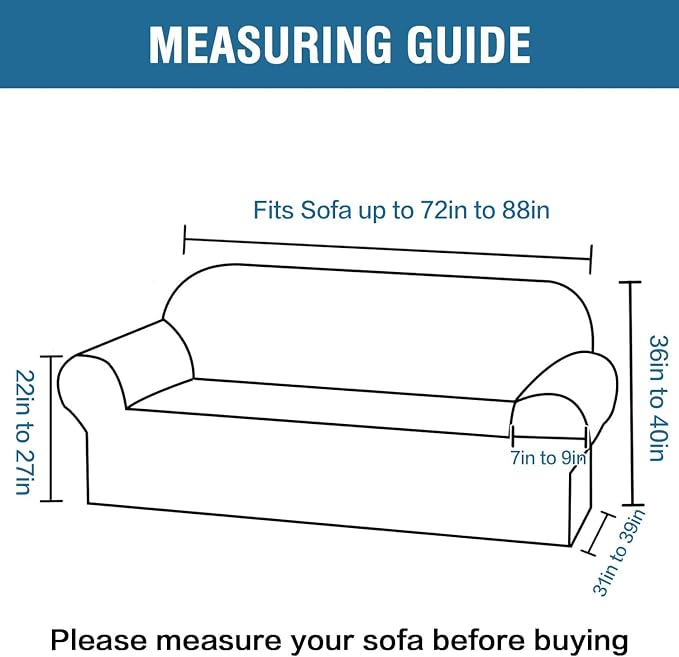 H.VERSAILTEX Stretch Couch Covers - Image 2