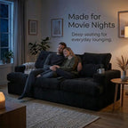 85" Corduroy 3 Seater Sofa in a Box, High-Density Foam Couch, No Assembly - Image 7