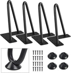 SMARTSTANDARD 6 Inch Heavy Duty Hairpin Furniture Legs, Metal Home DIY Projects by SMARTSTANDARD