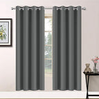 Yakamok Room Darkening Curtains 52x63 inch Length Dark Grey-Living Room | 2 by Yakamok