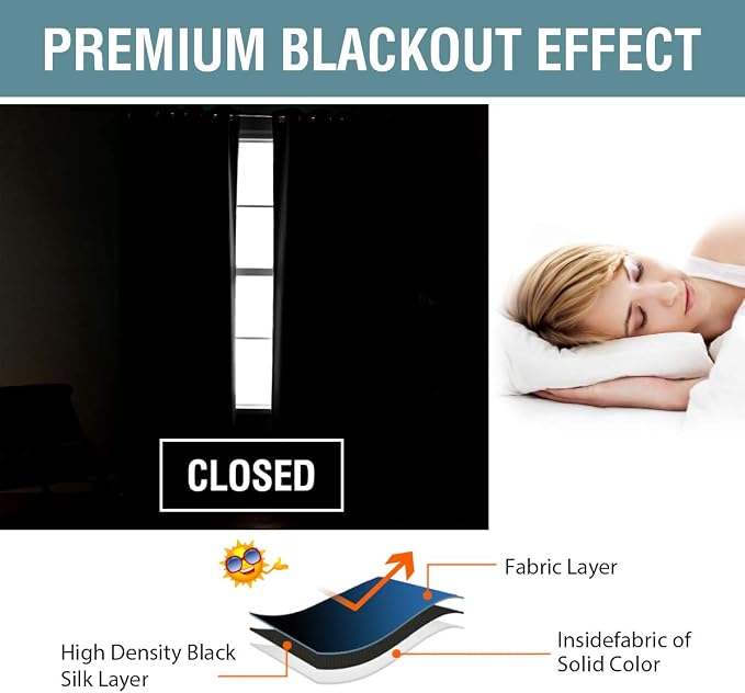 H.VERSAILTEX Blackout Curtains 63 Inch Length Purple Drapes Curtains Elegant - Image 6