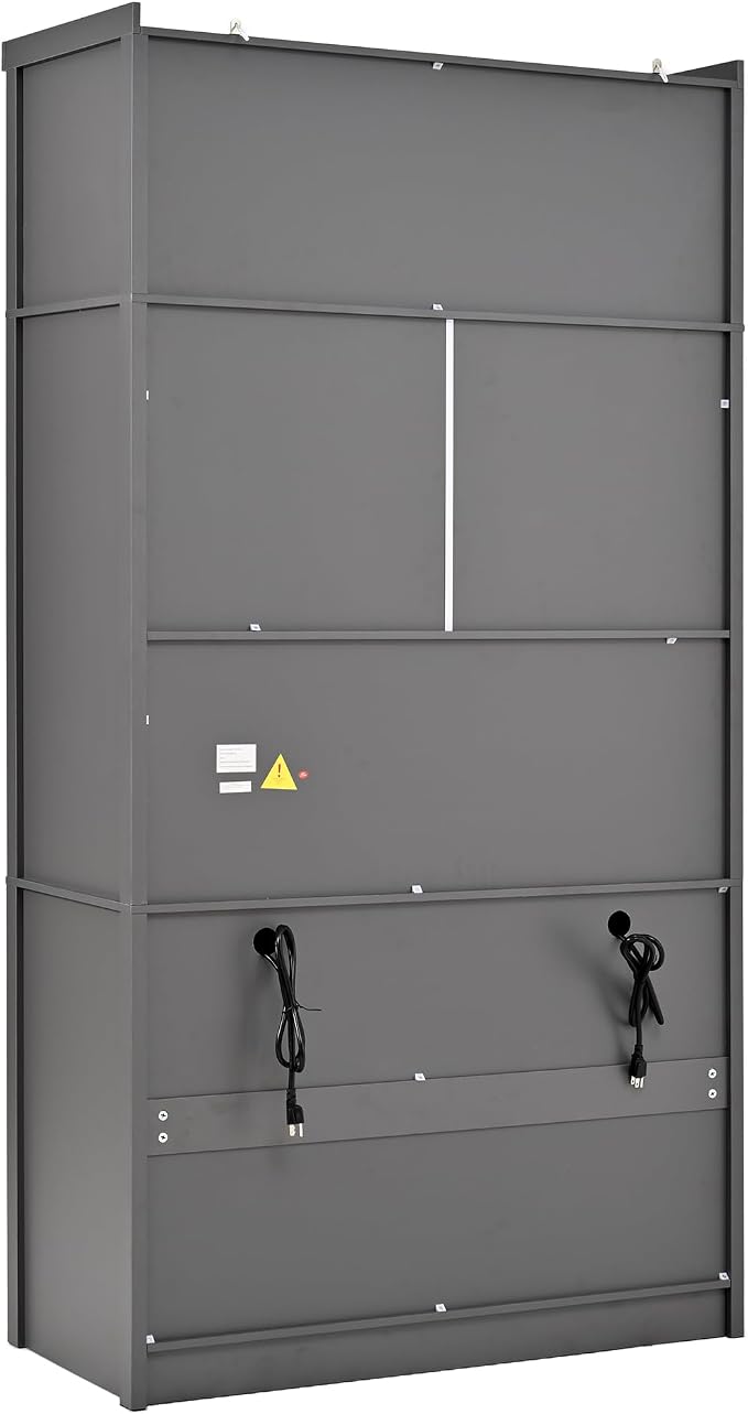 VilroCaz 80.1'' Tall Freestanding Kitchen Pantry Storage Cabinet Cupboard - Image 7