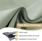 H.VERSAILTEX Blackout Curtains for Bedroom Thermal Insulated Room Darkening - Image 3