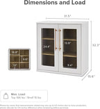 mopio Blake Buffet Cabinet, Small Modular Accent Display Sideboard - Image 2
