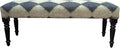 LR Home Tan/Black Upholstered Bench by LRHome