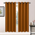 Yakamok Room Darkening Curtains 52x72 inch Length Burnt Orange-Living Room | 2 by Yakamok
