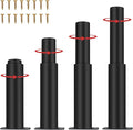 7"-12" Metal Adjustable Legs, Adjustable Height Replacement Legs by IRONDIY