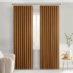 MIULEE Golden Brown Back Tab Blackout Curtains 52x90 Inch Long 2 Panels Set | - Image 9
