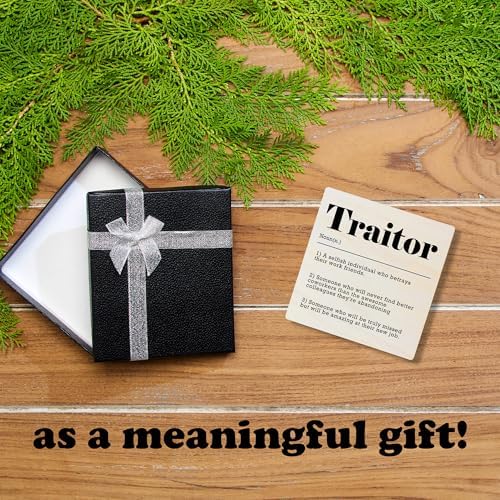 Funny Wooden Sign - Coworkers Leaving Traitor Gifts, Going Away Job Gifts - Office Home Decor And Accessories (5x5 Inches) - A01 - Image 4
