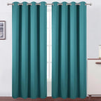 Blackout Curtains 52 x 120 Inch Long Sea Teal Curtains Set of 2 Panels Room by Lemomo