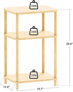 Bamboo End Table, Side Table for Small Space - Image 2