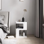 Modern Metal Side Table with Storage, Small End Table - Image 9