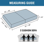 H.VERSAILTEX Super Stretch Individual Seat Sofa Covers Couch Slipcover Sets - Image 3