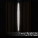 Cappuccino Blackout Curtains 42 x 54 Inch Length Set of 2 Panels Grommet - Image 3