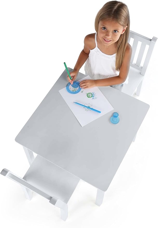 Humble Crew Kids Table and Chair Set, Toddler Activity Table - Image 6