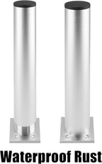 Set of 4 Furniture Legs 7.87 Inch, Adjustable Aluminum Alloy Cabinet Legs - Image 4
