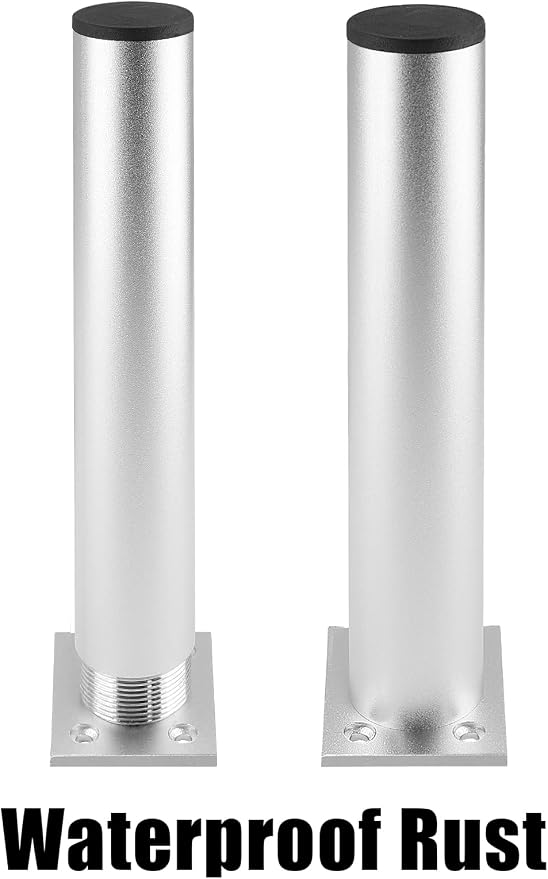 Set of 4 Furniture Legs 7.87 Inch, Adjustable Aluminum Alloy Cabinet Legs - Image 4