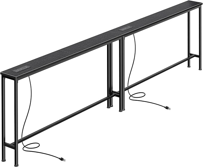SUPERJARE 102.4 Inch Sofa Table by SUPERJARE