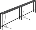 SUPERJARE 102.4 Inch Sofa Table by SUPERJARE