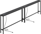 SUPERJARE 102.4 Inch Sofa Table by SUPERJARE