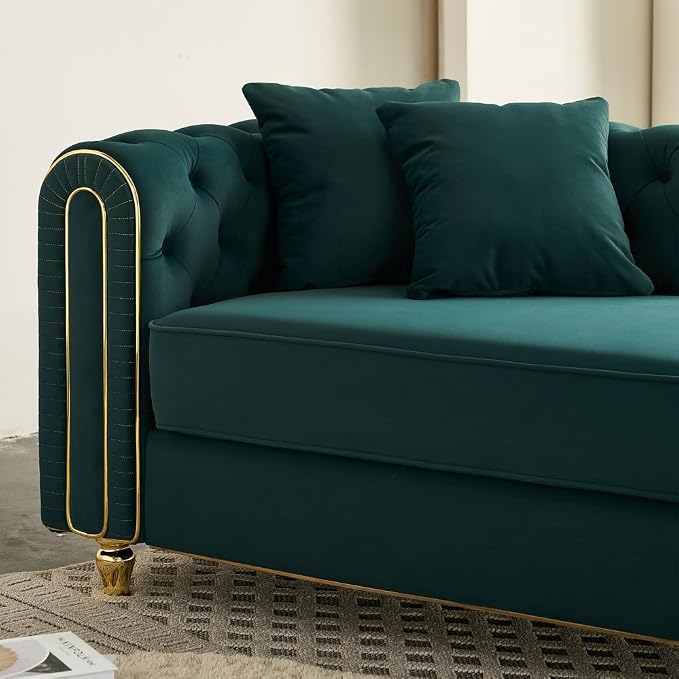 66.9" W Velvet Chaise Lounger - Image 9