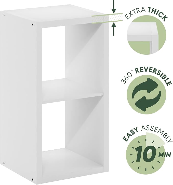 Furinno Cubicle Open Back Decorative Cube Storage Organizer - Image 8