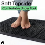 GORILLA GRIP 100% Waterproof All-Season WeatherMAX Doormat 35x23, US Designed - Image 8