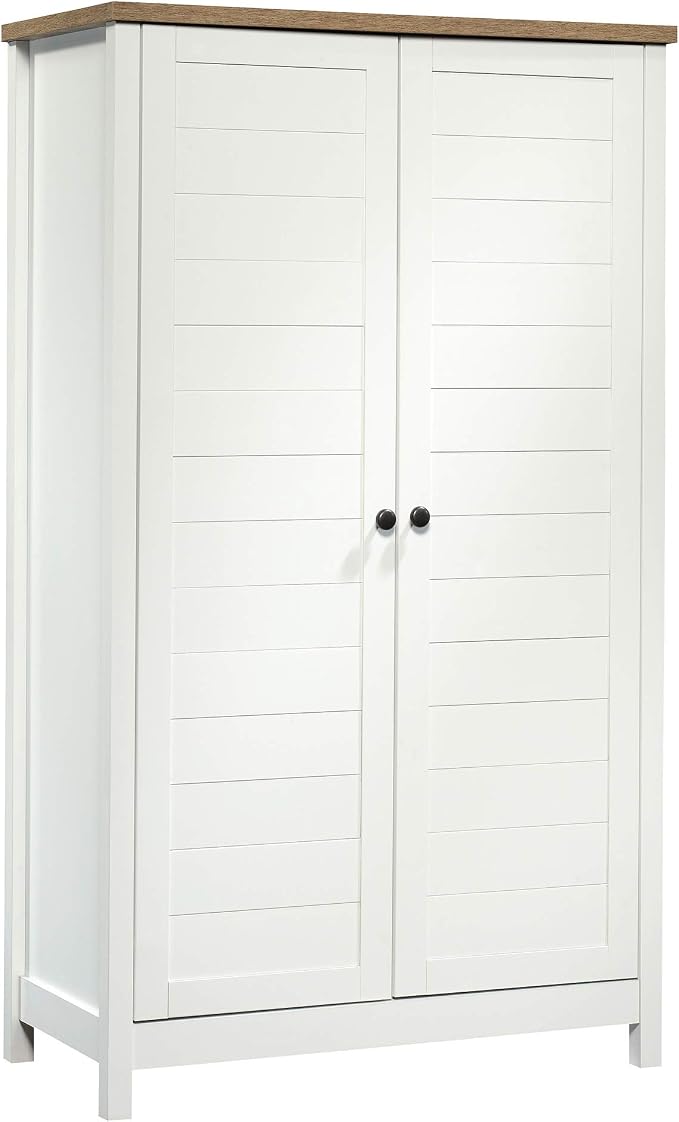 Sauder Cottage Road Storage Cabinet/ Pantry Cabinet, Soft White finish by SAUDER%C2%AE