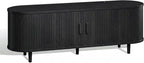 58" Mid Century Modern TV Stand, Wood TV Consoles - Image 8