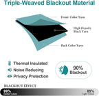 ChrisDowa Blackout Curtains for Bedroom and Living Room 95 Inches Long | 2 - Image 4