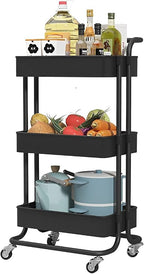 Sooyee 3 Tier Utility Cart, Rolling Cart by Sooyee