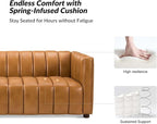 HULALA HOME 83" Genuine Leather Sofa - Image 3