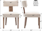 VESCASA Upholstered Farmhouse Dining Chairs - Image 6