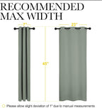 NICETOWN Bedroom Curtain Panels Blackout Draperies, Thermal Insulated Solid - Image 6