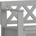 SIMPLIHOME Amherst Entryway Storage Bench - Image 7