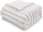 NEWCOSPLAY Fleece Ribbed Cozy Throw Blanket - Image 2
