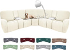 100% Waterproof Sectional Recliner Couch Covers by ROFASVCO