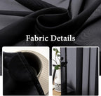 MIULEE 2 Panels Sheer Curtains for Living Room 54 X 63 Inches Black | Sheer - Image 3