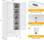 YAUWOH 71''Tall Kitchen Pantry Cabinet - Image 3