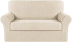 Turquoize Stretch Sofa Slipcover 2 Pieces Sofa Cover Couch Cover by Turquoize