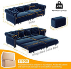 89" King Size Sleeper Sofa Bed - Image 2