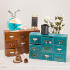 9 Drawers Library Card Catalog Cabinet - Image 6