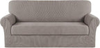 Turquoize Stretch Sofa Slipcover 2 Pieces Sofa Cover Couch Cover by Turquoize