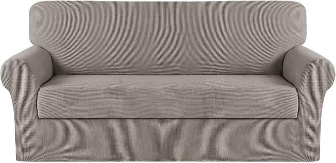 Turquoize Stretch Sofa Slipcover 2 Pieces Sofa Cover Couch Cover by Turquoize